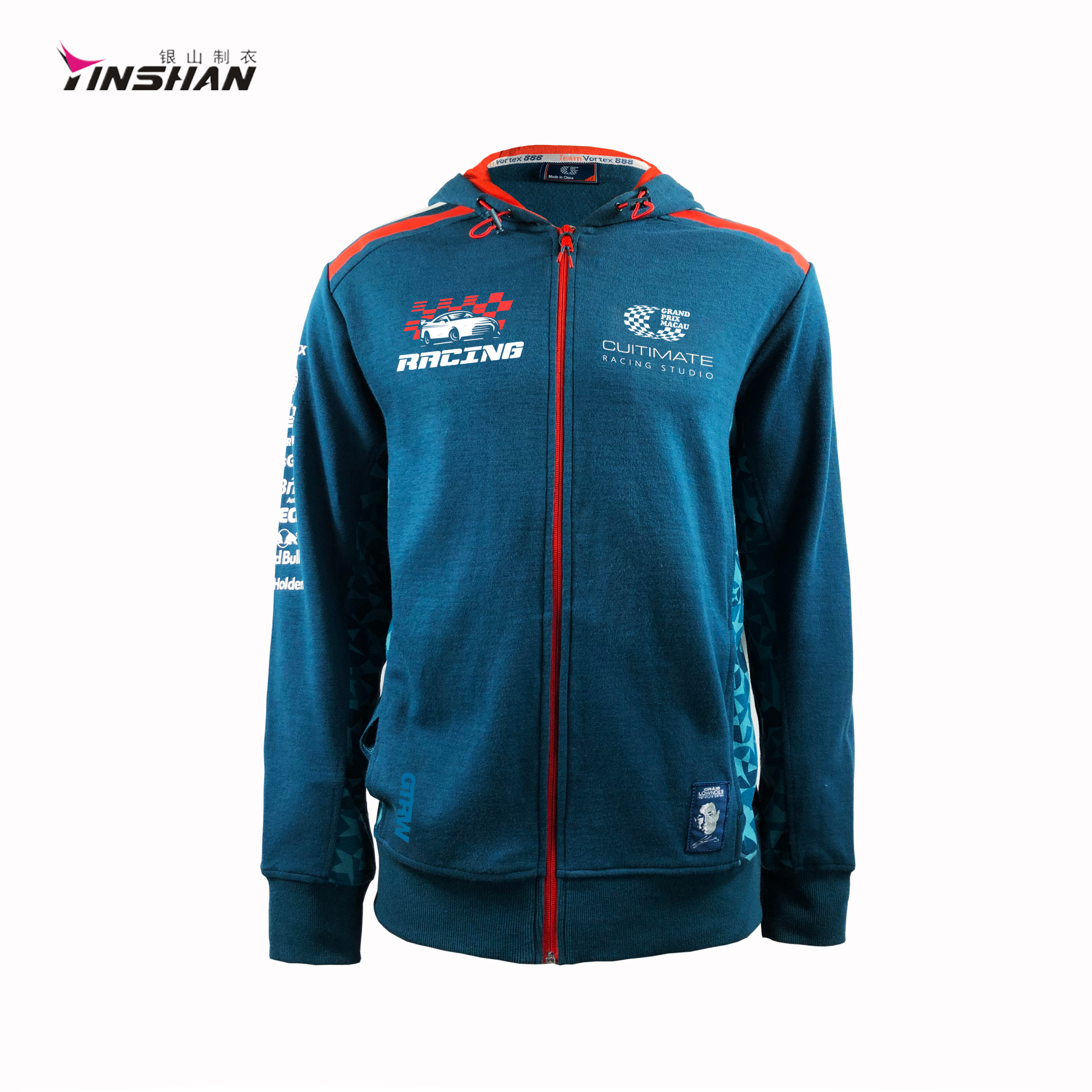 High Quality Cotton Polyester Sports Hoodie with Custom Logo Artwork Design 1