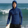 High-end Customized Beach Nylon High-elastic High-end Swimsuit Zippered Hooded Men's Quick-drying Surfing Swimsuit