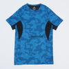 Custom Camouflage Print Splicing Sports Quick-drying Deodorizing Mesh Round Neck Stretch Running Fitness Pickleball T-shirt