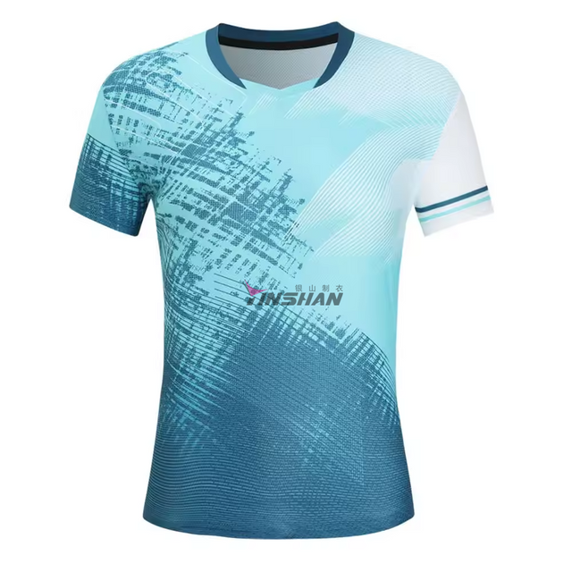 Wholesale Breathable Moisture Wicking Elastic Wear Resistant UV Protection Tennis Breathable Men's Tennis Team Uniform