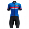 Top Quality Custom Logo Private Label Uv Protection Stitching Color Breathable Mesh Slim Fit Soft Men's Cycling Suit