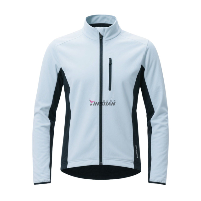 2025 New Custom Waterproof and Windproof Embroidered Logo High Collar Zipper With Pockets Quick-Drying Men's Cycling Jacket