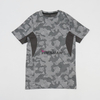 Custom Camouflage Print Splicing Sports Quick-drying Deodorizing Mesh Round Neck Stretch Running Fitness Pickleball T-shirt