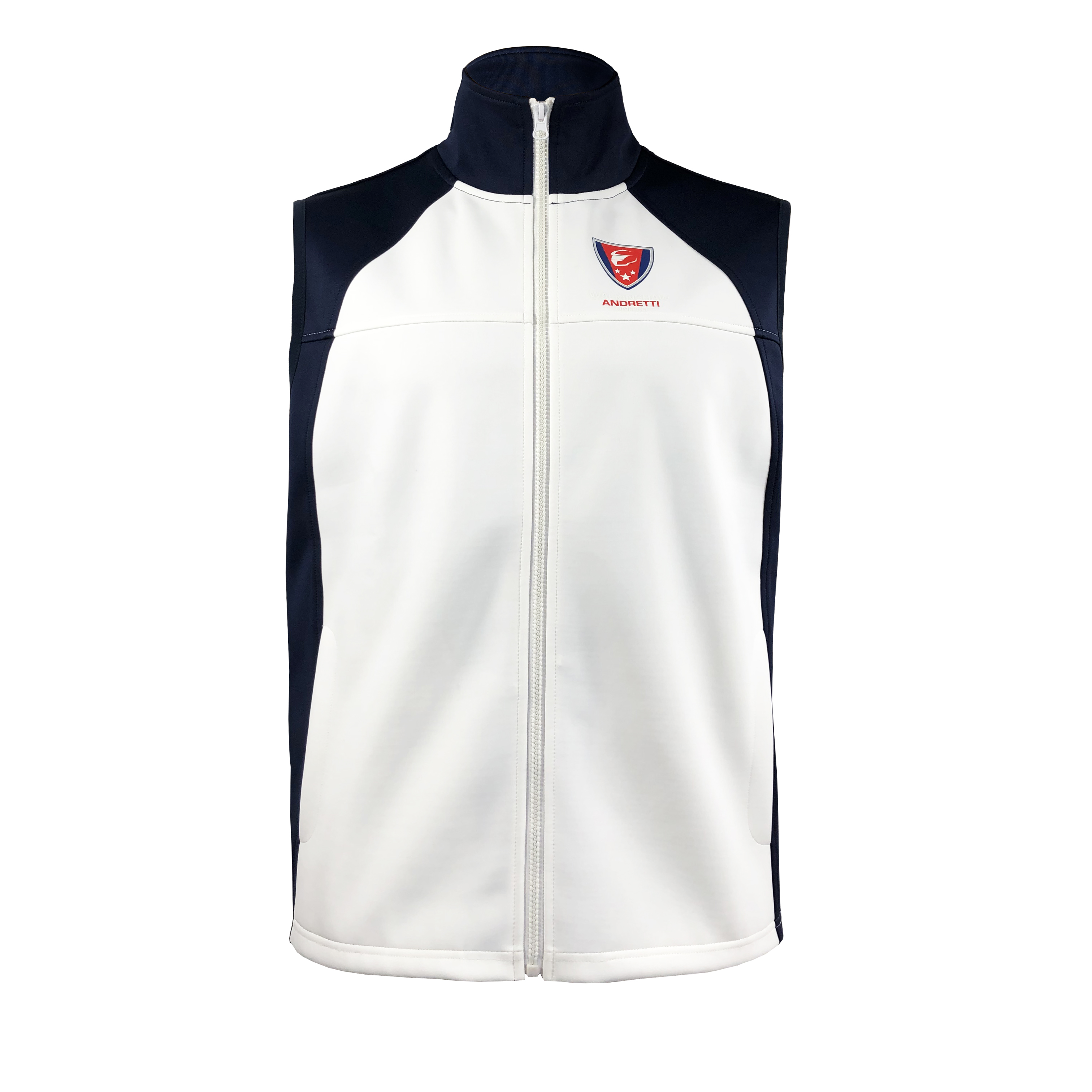 Customized Artwork Design Softshell Sports Vest with Front Zipper 2