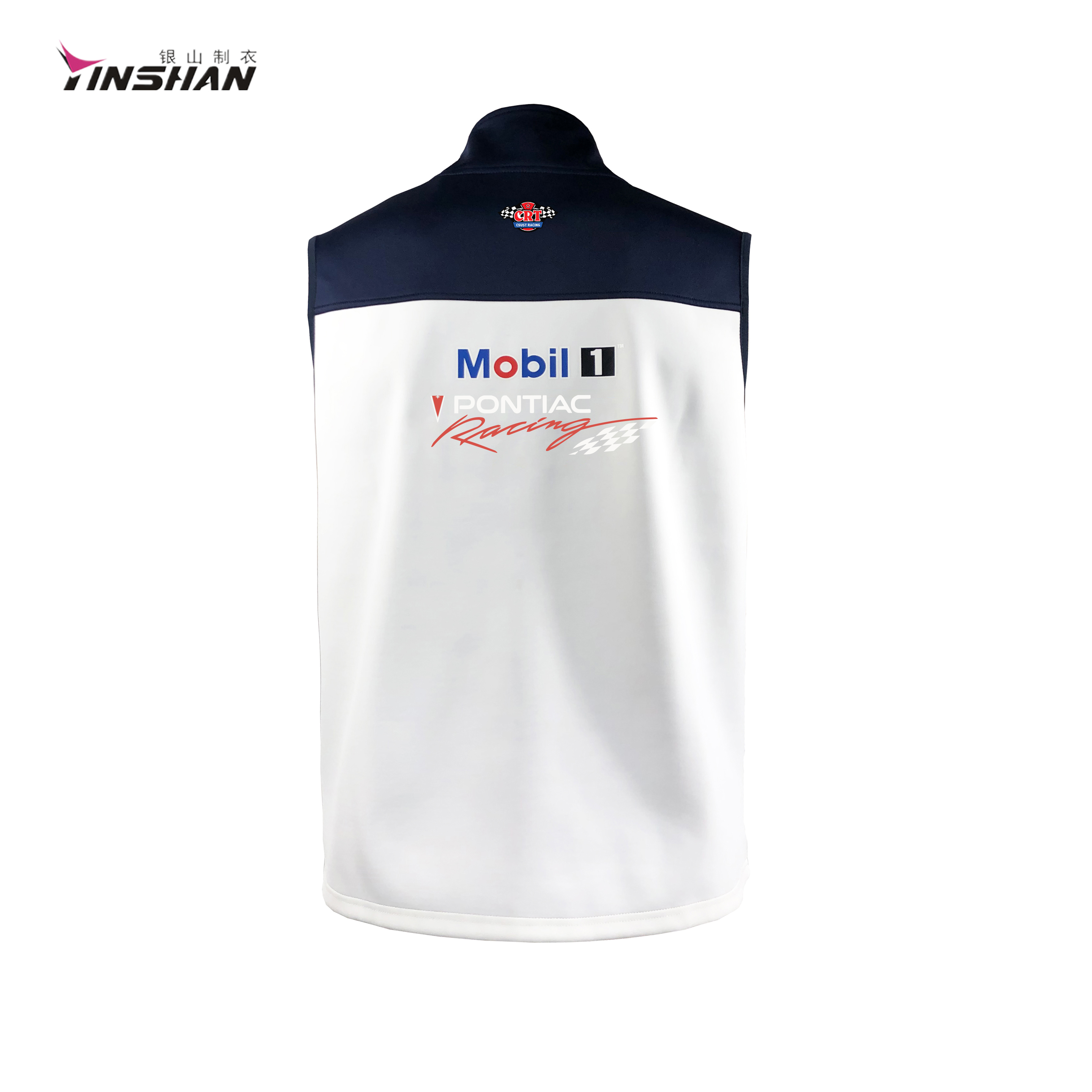 Customized Artwork Design Softshell Sports Vest with Front Zipper 1B