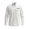 Hot Sale Custom Embroidered Badge Oxford Cloth Anti-wrinkle Comfortable Washable Casual Motocross Long Sleeve Shirt