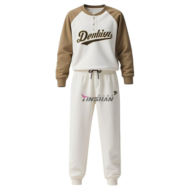 New Design Autumn Rayon Comfortable Environmentally Friendly Breathable Wear-Resistant Large Size Sports Fitness Softball Sweatshirt Set