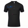 Wholesale Custom Logo 60% Cotton + 40% Polyester V-Neck Button Quick-Drying Skin-Friendly Training Tennis T-Shirt