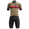Top Quality Custom Logo Private Label Uv Protection Stitching Color Breathable Mesh Slim Fit Soft Men's Cycling Suit