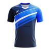 Low MOQ Custom Digital Printing Gradient Color Organic Cotton Knitted Fabric Sweat-absorbent Quick-drying Pickleball T-shirt