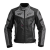OEM Wholesale Embroidered Logo Armband Leather Stitching Color Stand Collar Concealed Button Motorcycle Jacket