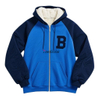 Custom Embroidered Badge Large Size Zipper Hooded Fleece Lightweight Men's Sweatshirt Suitable for Softball Baseball