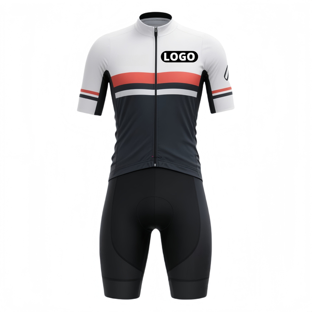 Top Quality Custom Logo Private Label Uv Protection Stitching Color Breathable Mesh Slim Fit Soft Men's Cycling Suit