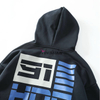  Outdoor Sports Fashion Casual Splicing Embroidery Printed Fleece Warm Stand Collar Cardigan Zipper Sweatshirt Jacket For Men