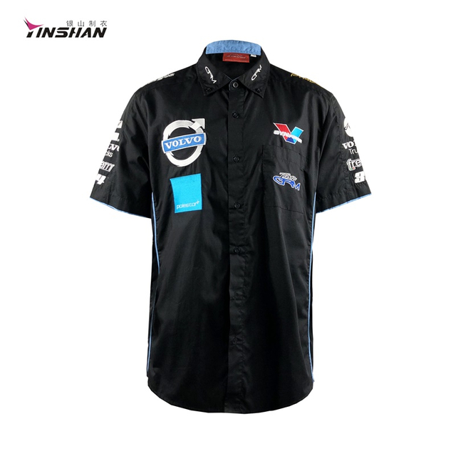 Custom Embroidery Sports Uniform Racing Shirt