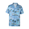 Small Batch Customization of European Size Outdoor Surfing Beach Flower Shirt Short-sleeved Quick-drying Beach Clothes