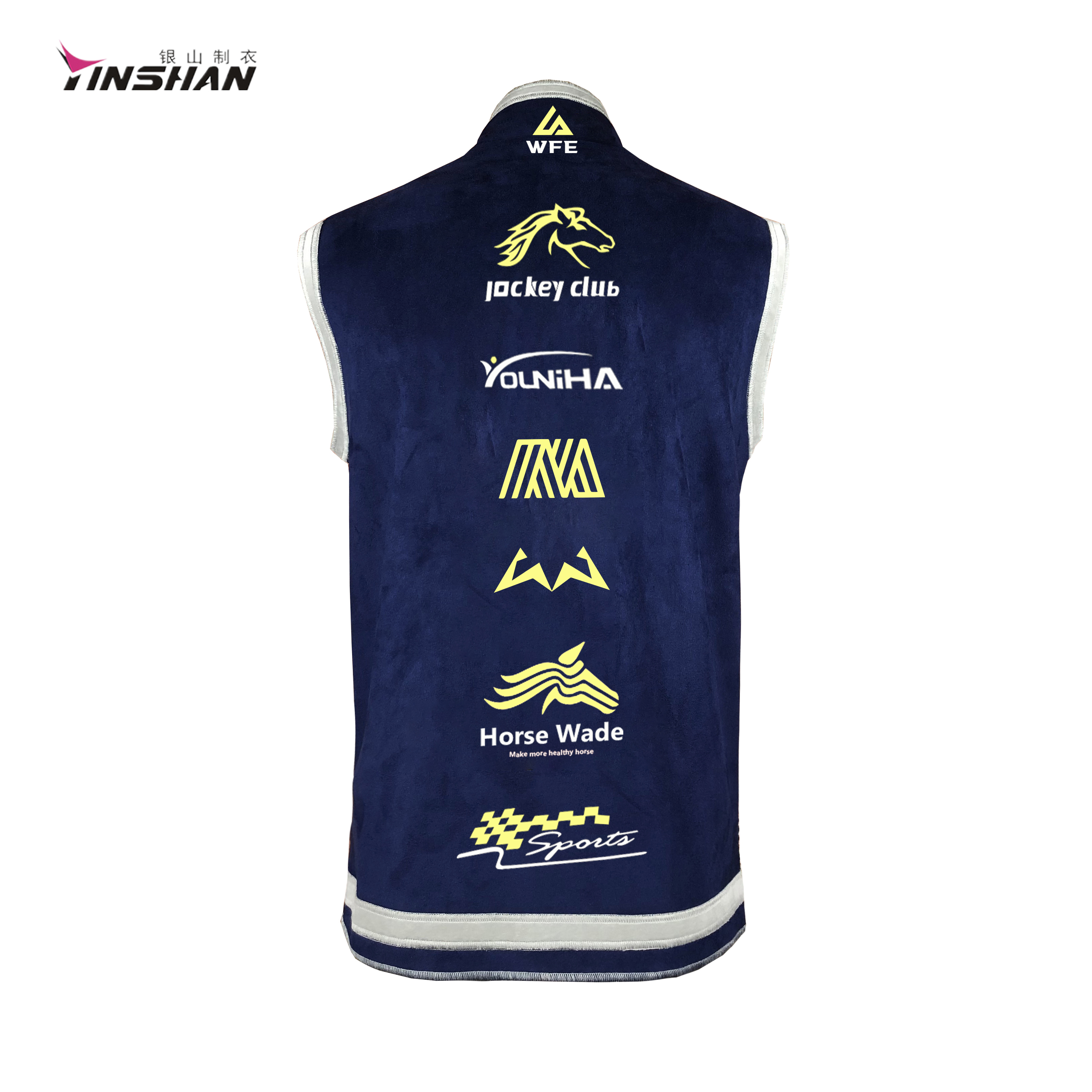 Custom Logo Design Zipper Softshell Sports Vest with High Quality Embroidery 1B