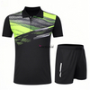 Wholesale Cheap Price Low Moq Men's Digital Printing Anti-Odor Comfortable Breathable Tennis Suit Men's Tennis Suit