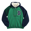 Custom Embroidered Badge Large Size Zipper Hooded Fleece Lightweight Men's Sweatshirt Suitable for Softball Baseball