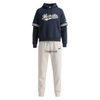 Customized Digital Printing Blended Knitted Fabric Soft Skin-Friendly Fake Two-Piece Fashionable Outdoor Exercise Softball Sweatshirt Set