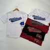 Hot Selling Custom American Style Single Row Button Cardigan Quick Dry Mesh Embroidery Large Size Hip Hop Men's Baseball T-Shirt