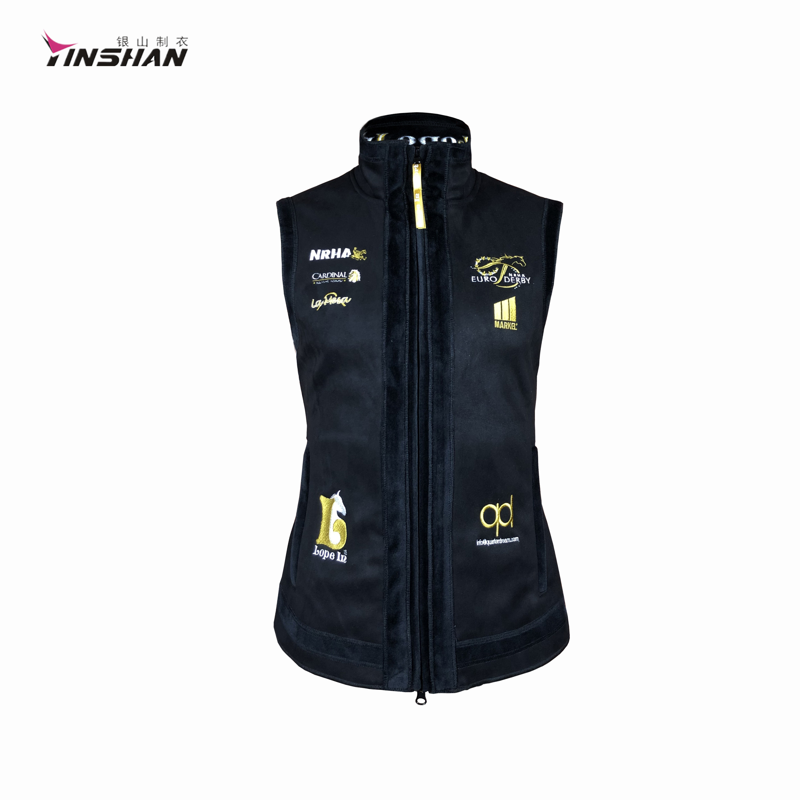Custom Design Embroidered Vest Womens - Yinshan Sportswear