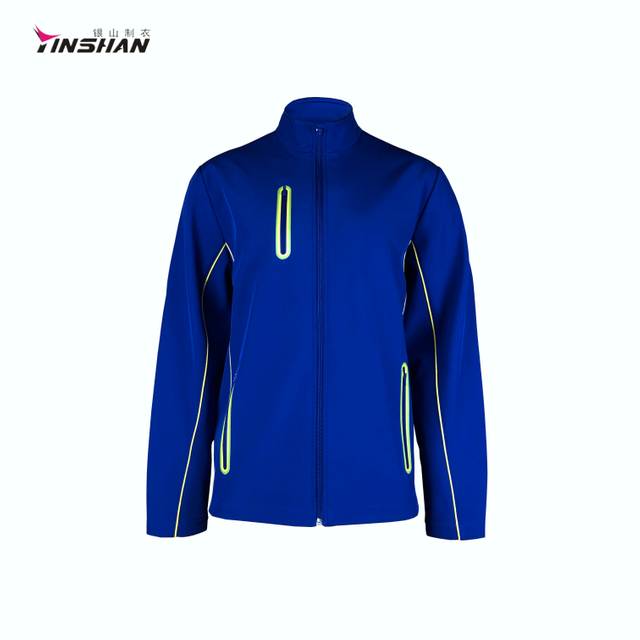 Blue sportswear running jacket