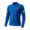 Customized Personalized Logo Blended Non-Fading Breathable Soft Men's Outdoor Fitness Long-Sleeved Training Suit