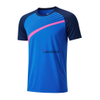 High-End Custom Raglan Sleeve Striped Print Polyester Modal Blend High Stretch Lightweight Pickleball Exercise Sports Shirt