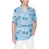 Small Batch Customization of European Size Outdoor Surfing Beach Flower Shirt Short-sleeved Quick-drying Beach Clothes