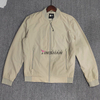 Autumn Custom Micro-Elastic All-Polyester Casual Slim Zipper Shirt Long-Sleeved Stand-Up Collar Men Flight Suit Baseball Coat