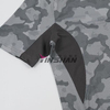 Custom Camouflage Print Splicing Sports Quick-drying Deodorizing Mesh Round Neck Stretch Running Fitness Pickleball T-shirt